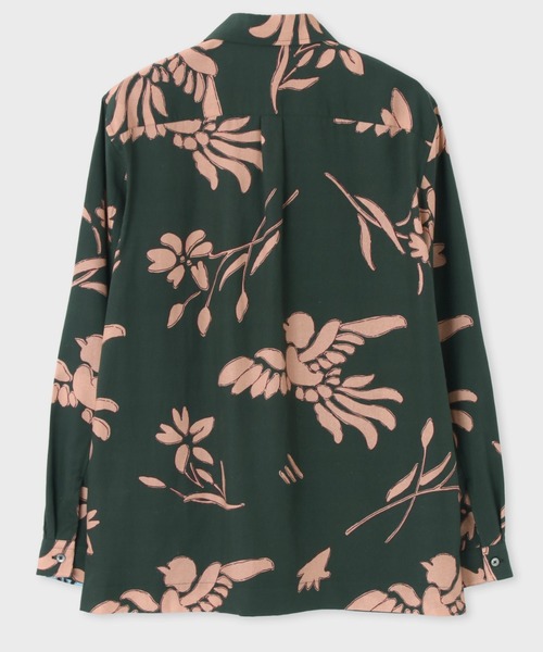 Paul Smith（ポールスミス）の「"Bird Floral" ハーフジッププルオーバーシャツ / 213313 904U（シャツ/ブラウス・メンズ・ブラウン系その他/イエロー系その他/グリーン系その他・SMALL/MEDIUM/LARGE/X-LARGE）」の18枚目の写真