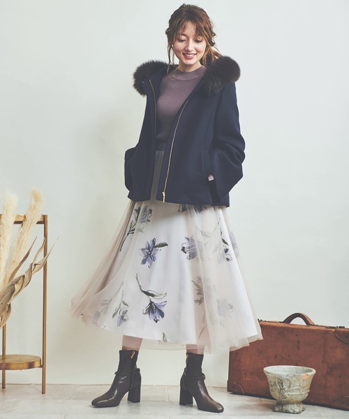 NOELA（ノエラ）の「ウールショートフードコート（その他アウター