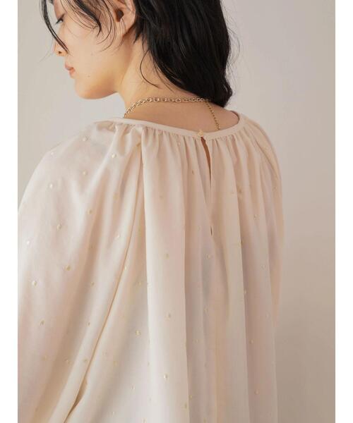 AMERICAN HOLIC（アメリカンホリック）の「ラメ刺繍ラグランブラウス（シャツ/ブラウス・レディース・ライトベージュ/ブラック・M/L）」の20枚目の写真