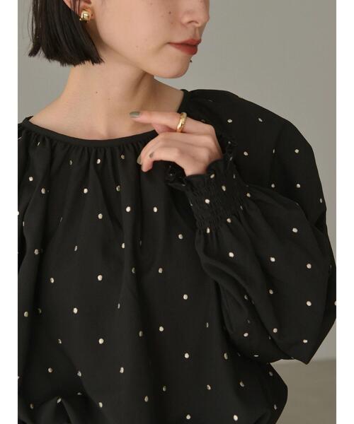 AMERICAN HOLIC（アメリカンホリック）の「ラメ刺繍ラグランブラウス（シャツ/ブラウス・レディース・ライトベージュ/ブラック・M/L）」の12枚目の写真
