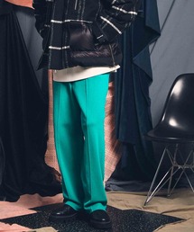 《ユニセックスアイテム》ニットストレートピンタックパンツ 【MAISON SPECIAL/メゾンスペシャル】