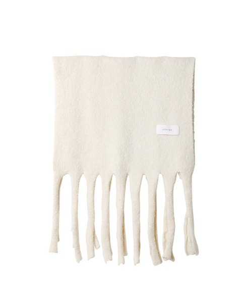 LE CIEL BLEU(ルシェルブルー)の「Roop Yarn Knit Stole(ストール/ショール・レディース・ホワイト/イエロー/ブルー・36)」の10枚目の写真