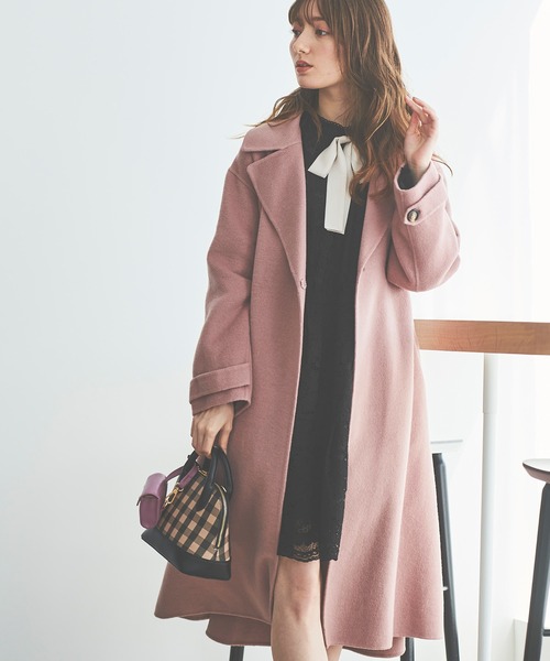 31 Sons de mode(トランテアン ソン ドゥ モード)の「リバーロングコート(その他アウター・レディース・ネイビー/サックスブルー/ピンク・38/36)」の21枚目の写真
