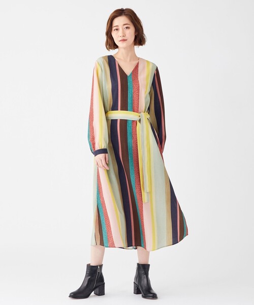 Paul Smith ストライプ ノースリーブワンピース