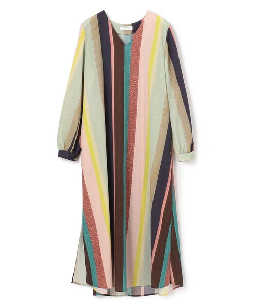 Paul Smithストライプパネルズ ワンピース Paul Smith（ポールスミス）の「【洗える】ワインディング