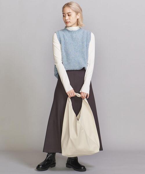 BEAUTY&YOUTH UNITED ARROWS（ビューティーアンドユースユナイテッドアローズ）の「BY コンビソフト タイ ショルダーバッグ（ショルダーバッグ・レディース・ナチュラル/ブラック・FREE）」の14枚目の写真