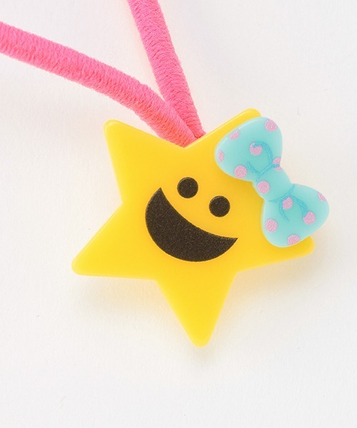 X-girl Stages（エックスガールステージス）の「ガールキラッキーヘアポニー（ヘアゴム・キッズ・ピンク・FREE）」の5枚目の写真