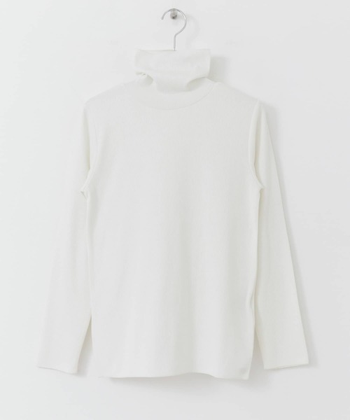 URBAN RESEARCH DOORS(アーバンリサーチドアーズ)の「『UR TECH』テレコタートルネックTシャツ(Tシャツ/カットソー・レディース・チャコールグレー/ライトグレー/オフホワイト・ONE)」の19枚目の写真