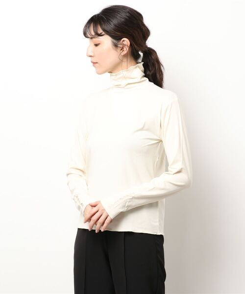 チャイハネ（チャイハネ）の「【チャイハネ】yul ハイネック刺繍トップス（Tシャツ/カットソー・レディース・ホワイト/ブラウン・FREE）」の16枚目の写真