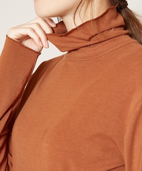 チャイハネ（チャイハネ）の「【チャイハネ】yul ハイネック刺繍トップス（Tシャツ/カットソー・レディース・ホワイト/ブラウン・FREE）」の14枚目の写真