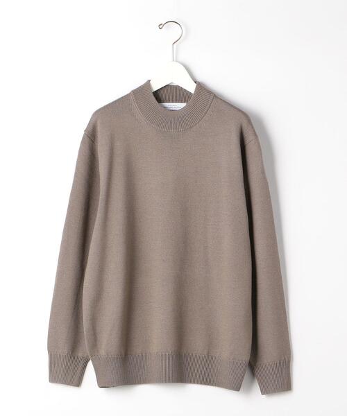 完売品⭐️新品タグ付き⭐️TFW49 ベージュ　モックネック　利蔵 green label relaxing（グリーンレーベルリラクシング） ニット ヤク