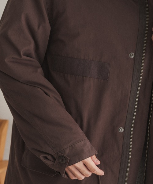 FORK&SPOON（フォークアンドスプーン）の「FORK&SPOON　モッズコート（モッズコート・メンズ・ダークブラウン/チャコールグレー・4/5）」の9枚目の写真