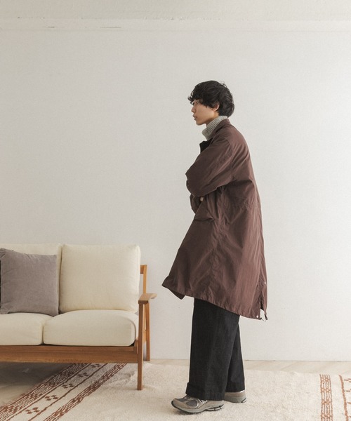 FORK&SPOON（フォークアンドスプーン）の「FORK&SPOON　モッズコート（モッズコート・メンズ・ダークブラウン/チャコールグレー・4/5）」の10枚目の写真