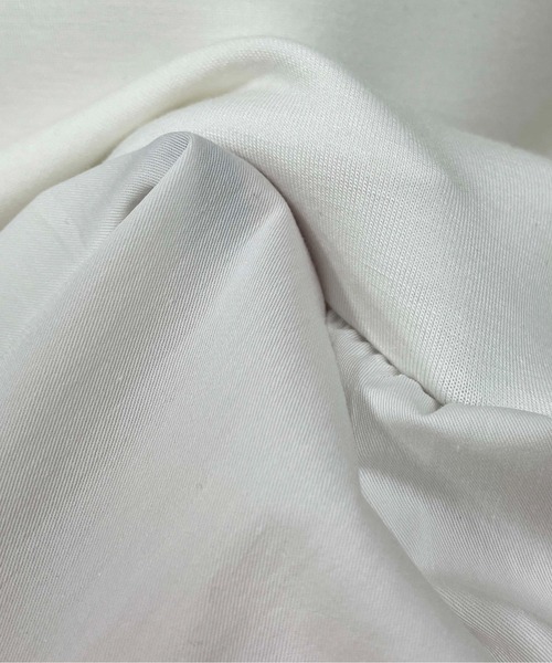 PICCIN（ピッチン）の「ボンディングペプラムカットソー（Tシャツ/カットソー・レディース・ブラック/オフホワイト・M）」の22枚目の写真