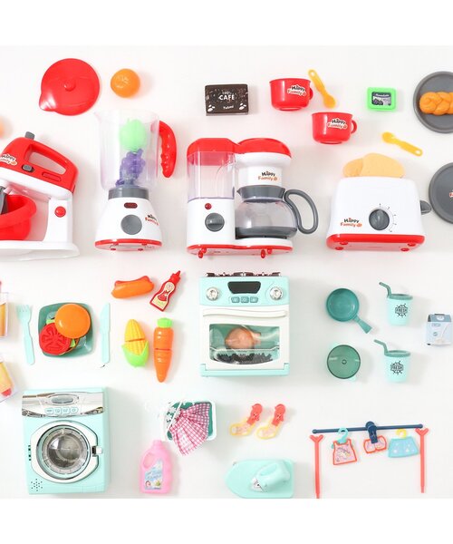 JUNK STORE（ジャンクストアー）の「【F.O.TOYBOX】 リトルキッチンセット_グリーン（おもちゃ・キッズ・マルチ・FREE）」の2枚目の写真