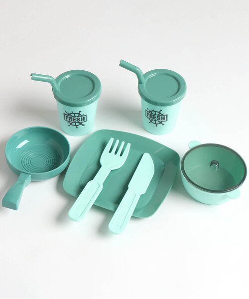 JUNK STORE（ジャンクストアー）の「【F.O.TOYBOX】 リトルキッチンセット_グリーン（おもちゃ・キッズ・マルチ・FREE）」の9枚目の写真