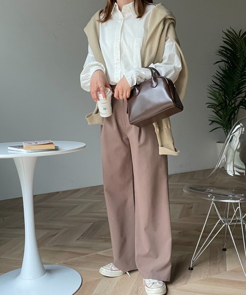 WEGO(ウィゴー)の「WEGO/ボリュームスリーブBIGシャツ(シャツ/ブラウス・レディース・その他1/グリーン系その他4/ブルー系その他4/ホワイト・FREE)」の21枚目の写真