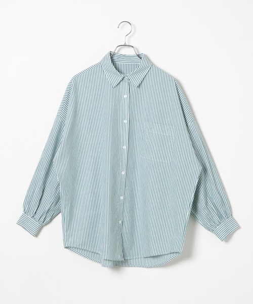 WEGO(ウィゴー)の「WEGO/ボリュームスリーブBIGシャツ(シャツ/ブラウス・レディース・その他1/グリーン系その他4/ブルー系その他4/ホワイト・FREE)」の11枚目の写真