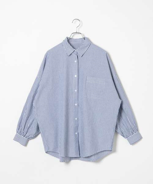 WEGO(ウィゴー)の「WEGO/ボリュームスリーブBIGシャツ(シャツ/ブラウス・レディース・その他1/グリーン系その他4/ブルー系その他4/ホワイト・FREE)」の12枚目の写真