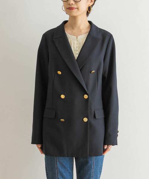 URBAN RESEARCH（アーバンリサーチ）の「ダブルブレストブレザージャケット（その他アウター・レディース・ネイビー・38/36）」の15枚目の写真
