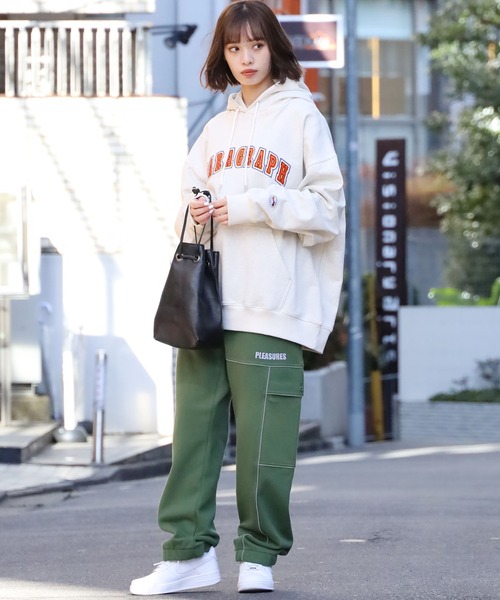 PLEASURES（プレジャー）の「PLEASURES/プレジャーズ ORACLE CARGO SWEATPANT カーゴ スウェットパンツ リフレクター ストリート（カーゴパンツ・メンズ・ブラック/グリーン・L/XL/M）」の5枚目の写真
