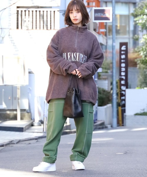 PLEASURES（プレジャー）の「PLEASURES/プレジャーズ ORACLE CARGO SWEATPANT カーゴ スウェットパンツ リフレクター ストリート（カーゴパンツ・メンズ・ブラック/グリーン・L/XL/M）」の6枚目の写真