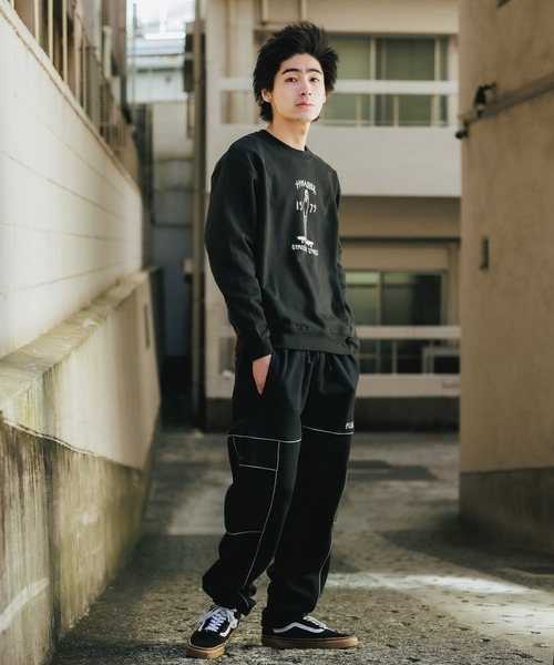 PLEASURES（プレジャー）の「PLEASURES/プレジャーズ ORACLE CARGO SWEATPANT カーゴ スウェットパンツ リフレクター ストリート（カーゴパンツ・メンズ・ブラック/グリーン・L/XL/M）」の9枚目の写真