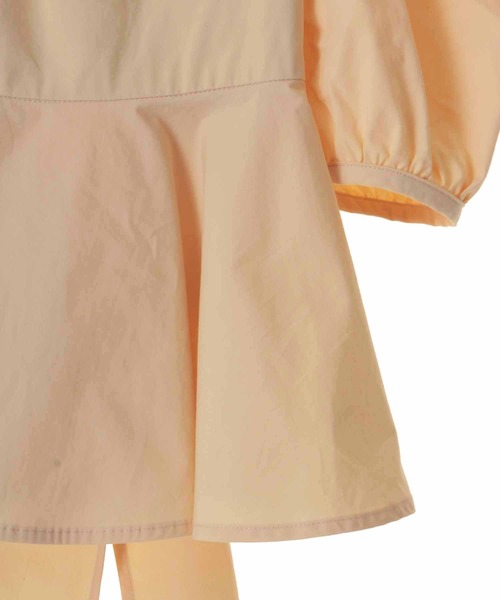 31 Sons de mode（トランテアン　ソン　ドゥ　モード）の「バックリボンペプラムブラウス（シャツ/ブラウス・レディース・ローズ/オフホワイト/イエロー・36）」の5枚目の写真