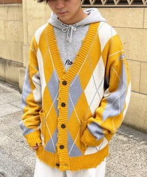 WEB限定/ダメージニットカーディガン