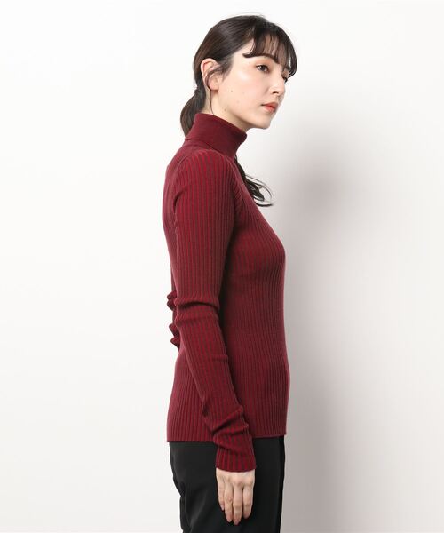 ALLEGE(アレッジ)の「【Allege.】Wide Rib Turtleneck Knit(ニット/セーター・レディース・レッド系その他/サックスブルー・1)」の4枚目の写真