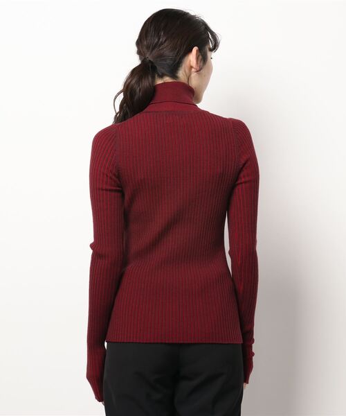 ALLEGE(アレッジ)の「【Allege.】Wide Rib Turtleneck Knit(ニット/セーター・レディース・レッド系その他/サックスブルー・1)」の3枚目の写真