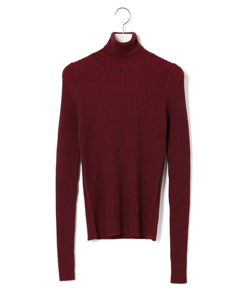 ALLEGE(アレッジ)の「【Allege.】Wide Rib Turtleneck Knit(ニット/セーター・レディース・レッド系その他/サックスブルー・1)」の1枚目の写真