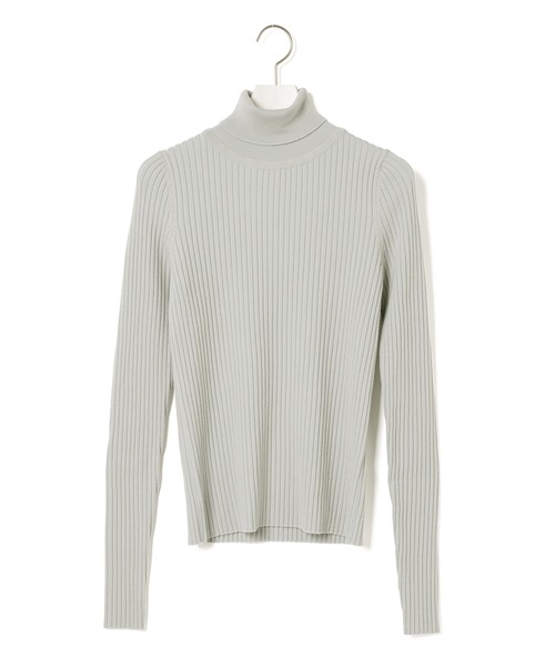 ALLEGE(アレッジ)の「【Allege.】Wide Rib Turtleneck Knit(ニット/セーター・レディース・レッド系その他/サックスブルー・1)」の2枚目の写真