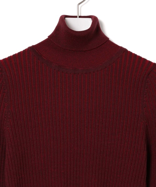 ALLEGE(アレッジ)の「【Allege.】Wide Rib Turtleneck Knit(ニット/セーター・レディース・レッド系その他/サックスブルー・1)」の6枚目の写真