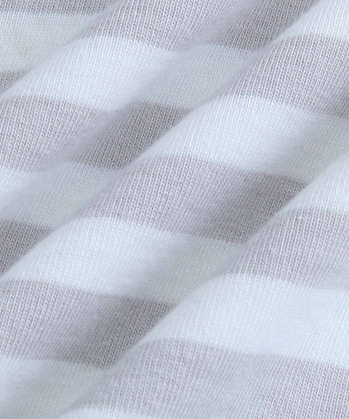 agnes b.（アニエスベー）の「【agnes b. pour ADAM ET ROPE'】ロングスリーブボーダーＴシャツ（Tシャツ/カットソー・メンズ・ピンク/グリーン/オレンジ/グレー/ネイビー/ブルー・L/XL）」の11枚目の写真