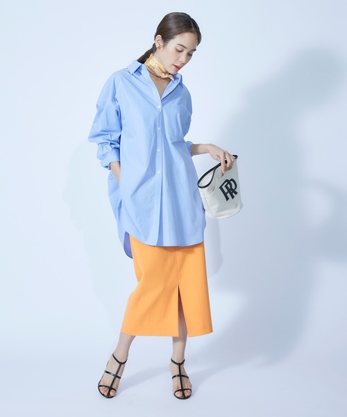 ROPE'(ロペ)の「【秋にも使える】ポケット付きタイトスカート/22SS(スカート・レディース・ベージュ/ネイビー/ブルー系その他4/ピンク/オレンジ・36/38)」の17枚目の写真