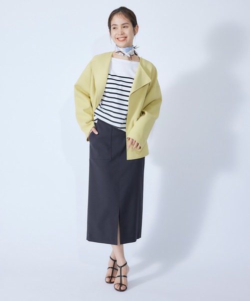 ROPE'(ロペ)の「【秋にも使える】ポケット付きタイトスカート/22SS(スカート・レディース・ベージュ/ネイビー/ブルー系その他4/ピンク/オレンジ・36/38)」の14枚目の写真