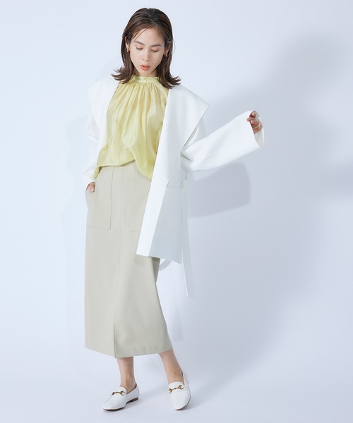 ROPE'(ロペ)の「【秋にも使える】ポケット付きタイトスカート/22SS(スカート・レディース・ベージュ/ネイビー/ブルー系その他4/ピンク/オレンジ・36/38)」の11枚目の写真