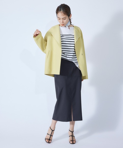 ROPE'(ロペ)の「【秋にも使える】ポケット付きタイトスカート/22SS(スカート・レディース・ベージュ/ネイビー/ブルー系その他4/ピンク/オレンジ・36/38)」の21枚目の写真