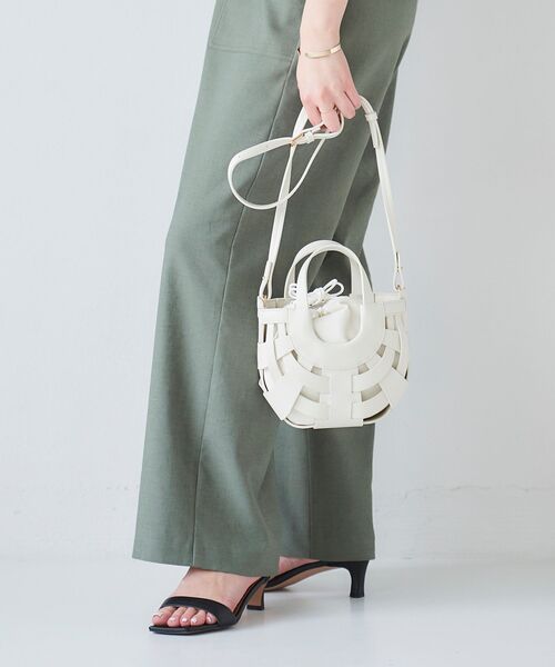 le.coeur blanc（ルクールブラン）の「ハーフムーンメッシュ2WAYショルダー（ショルダーバッグ・レディース・アイボリー/イエロー/グリーン・FREE）」の20枚目の写真