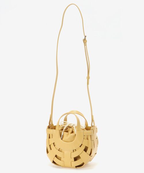 le.coeur blanc（ルクールブラン）の「ハーフムーンメッシュ2WAYショルダー（ショルダーバッグ・レディース・アイボリー/イエロー/グリーン・FREE）」の4枚目の写真