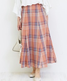 INCEDE | マドラスチェックフレアスカート(スカート)