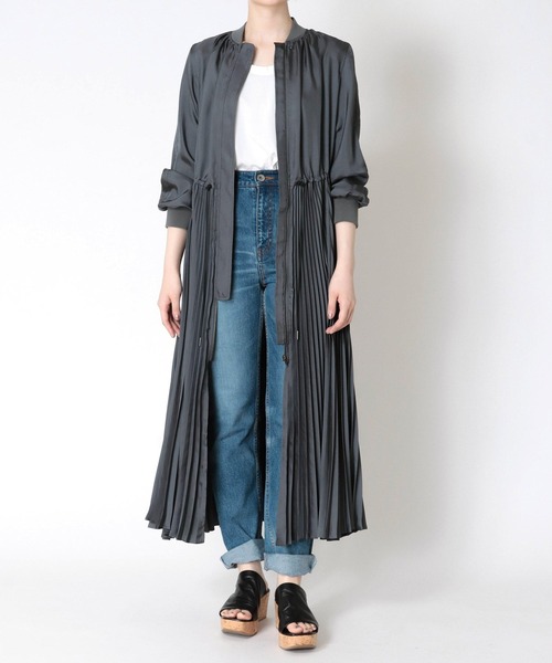 DRESSLAVE(ドレスレイブ)の「pleats long&lean MA-1(プリーツ DRESSLAVE(ドレスレイブ)の「pleats long&lean MA-1(プリーツ