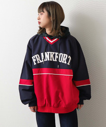 ZIP FIVE | 【loot box】 ナイロン切替カレッジロゴプルオーバー(その他トップス)