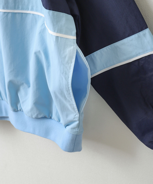 ZIP FIVE（ジップファイブ）の「【loot box】 切替カレッジロゴ　ナイロンプルオーバー（その他トップス・レディース・ブルーグリーン/ネイビー系/ネイビー系1/イエロー系・MEDIUM/LARGE）」の20枚目の写真