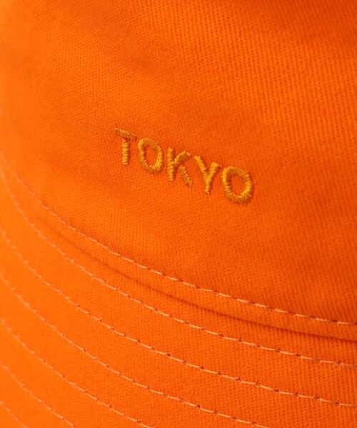 CONVERSE TOKYO(コンバーストウキョウ)の「TOKYOツイルバケットハット(ハット・レディース・チャコールグレー/ブラック/オレンジ/グリーン/アイボリー・SMALL/LARGE)」の18枚目の写真