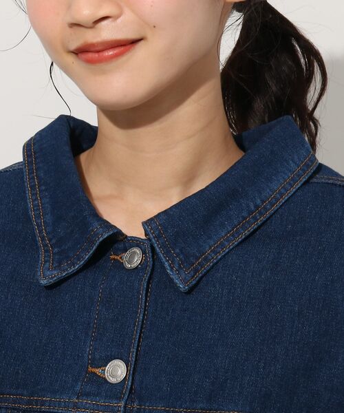 Cutie Blonde（キューティーブロンド）の「◆バックレースアップGジャン（デニムジャケット・レディース・ライトブルー/ネイビー・01/02/03）」の4枚目の写真