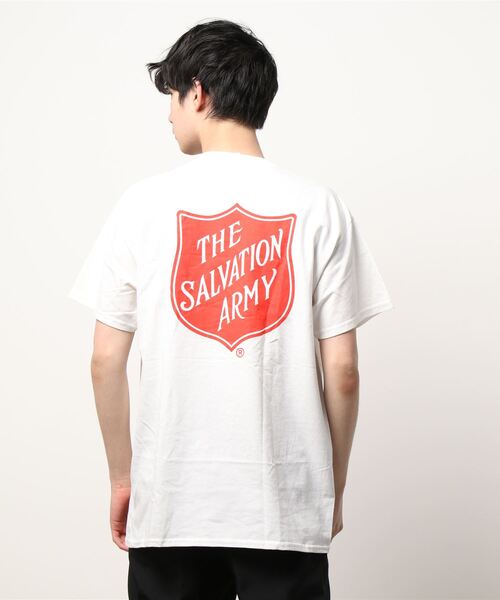 PARKS TOKYO SELECT（パークストウキョウセレクト）の「【THE SALVATION ARMY】（UN）T-SHIRT WITH SHIELD FRONT&BACK（Tシャツ/カットソー・メンズ・ホワイト/ブラック/ネイビー・MEDIUM/X-LARGE/LARGE）」の6枚目の写真