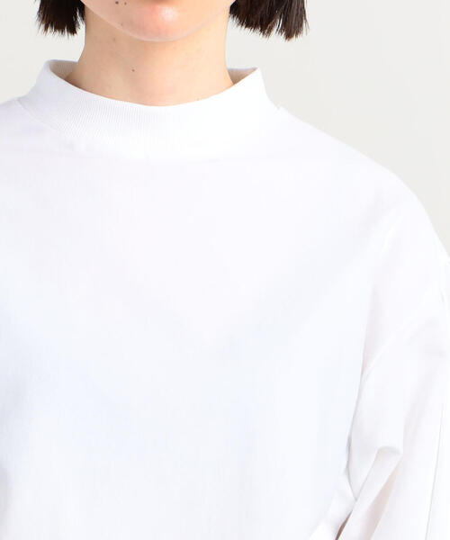 TOMORROWLAND （トゥモローランド）の「コットンハイゲージジャージー ボリュームスリーブプルオーバー（スウェット・レディース・チャコールグレー/ホワイト・S）」の9枚目の写真