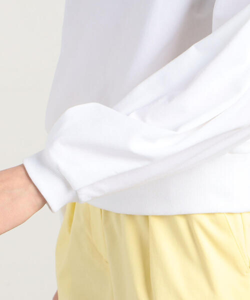 TOMORROWLAND （トゥモローランド）の「コットンハイゲージジャージー ボリュームスリーブプルオーバー（スウェット・レディース・チャコールグレー/ホワイト・S）」の11枚目の写真